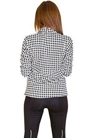 Blazer / chaqueta de manga 3/4 en blanco y negro de Mujer