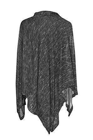 Túnica de cuello gris con pañuelo de mujer | tamaño libre