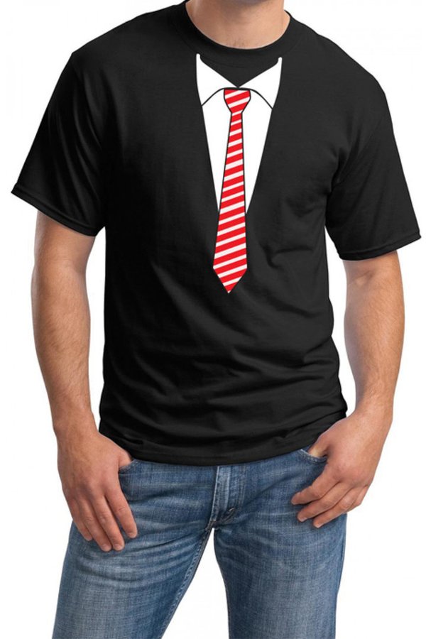 Camiseta Estampada con Cuello Redondo y Mangas Cortas para Hombres